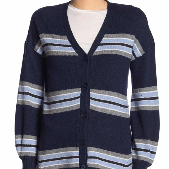 Democracy Girlfriend Alpaca Blend Cardigan Office Career Preppy Size Small NWT - Picture 2 of 7